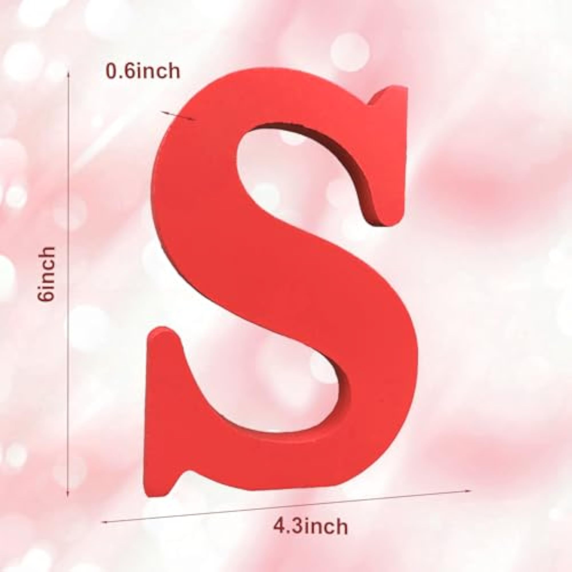 Decorative Unfinished Wood Letters for Wall Decor, 6 Inch